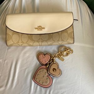 Coach wallet and keychain